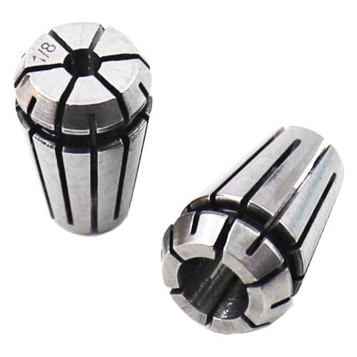 2PCS/Set (1/4 1/8Inch) ER11 ER Spring Collet Chuck for CNC Engraving Machine Milling Lathe Tool Holder