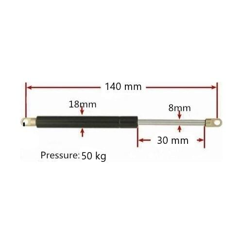 30*140mm Auto Gas Springs for Car 50kgForce Gas Spring for Furniture Gas Strut Door 140mm Central Distance