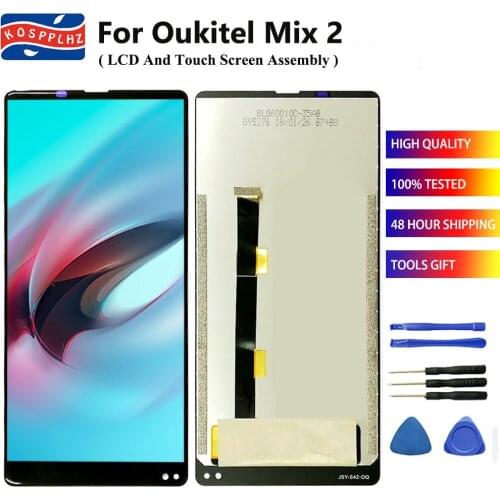 High Quality For Oukitel Mix 2 Mix2 LCD Display Touch Screen Digitizer Assembly 5.99" 100% Tested Mix 2 Cell Phone Part + Tape