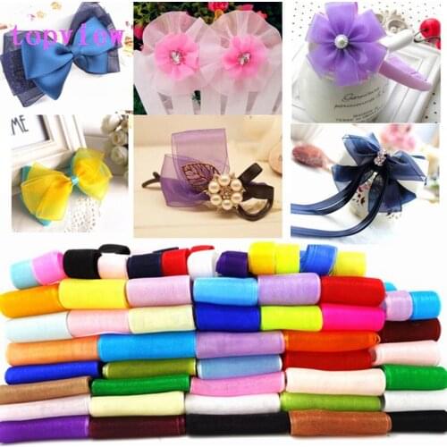 50Y 1-7cm MIX transparent decoration ribbon ribbon yarn snow belt gift packaging, dream