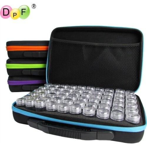 60 Slots Diamond Embroidery Box Diamond Painting Accessory Case Clear plastic Beads Display Storage Boxes Cross Stitch Tools