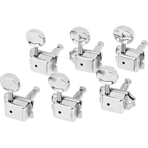 6R Inline Vintage Tuning Pegs Tuners Machine Heads For Fender Strat Guitar Open Gear Tuning Guitar Parts