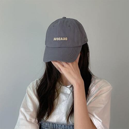 Without Makeup Simple Letter Cap Female Cool Street Joker Baseball Cap Show Face Small Summer Sunshade Hat Best Selling 2020