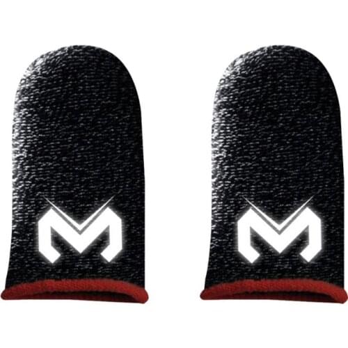 1 Pair Mobile Phone Gaming Sweat-Proof Finger Cover Fingertip Gloves Game Non-slip Touch Screen Thumb Fingertip Sleeves