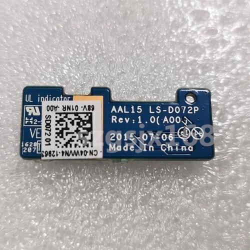 Para dell inspiron 5559 placa de microfone lcd 4wvn4 04wvn4 LS-D072P 100% bem trabalho