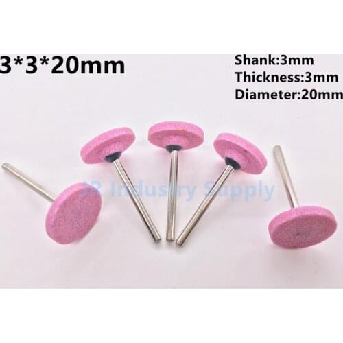 Jrealmer 10pcs 3*3*20mm Abrasive Mounted Stone For Dremel Rotary tools Grinding Stone Wheel Head dremel accessories