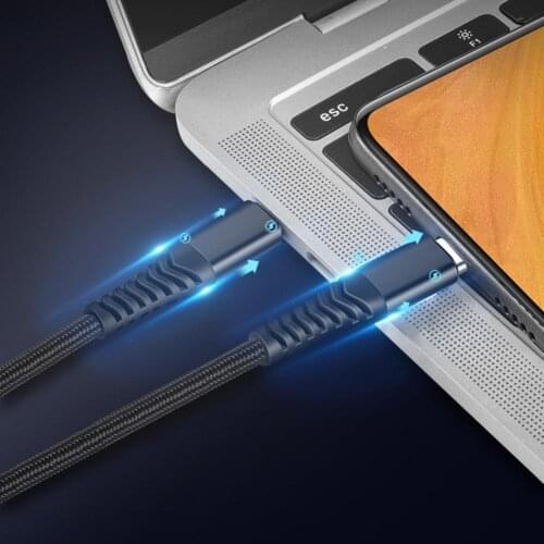 PD data cable 60/100W double head type-c to type-c fast charging cable C to C flash charging male to male data cable