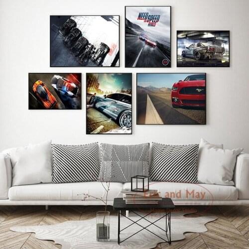 Classic Game Need For Speed Canvas Painting Posters And Prints Wall Art Picture Nordic Decoration Home Decor Cuadro Decorativo