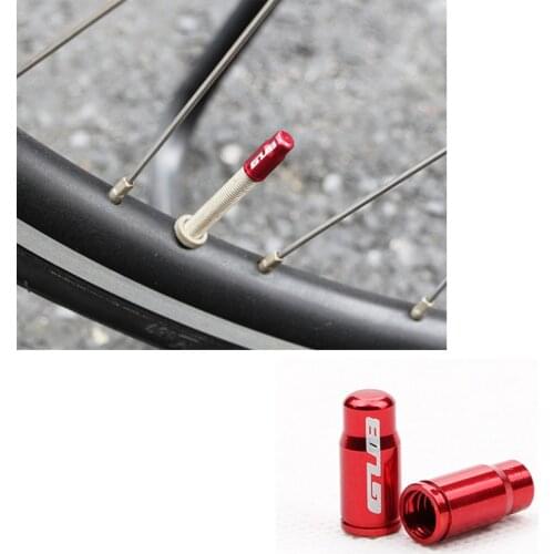 2PCS GUB Presta / Schrader Valve Cap Aluminum Alloy Road Bike Bicycle MTB Cycling Valve Cap