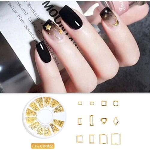 Nail art metal rivet jewelry Japanese hollow Xingyue special alloy new suit nail decoration