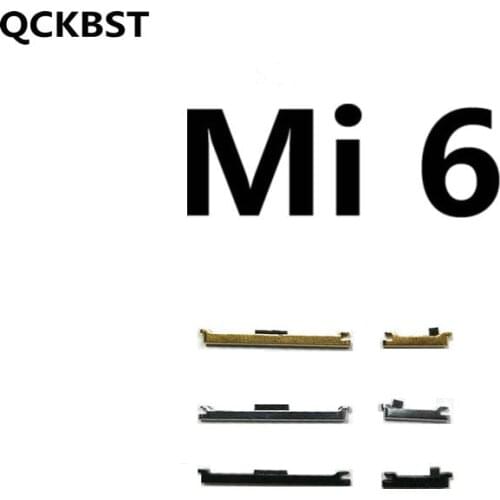 New Side Key Power On Off and Volume Buttons Keys Replacement Parts For Xiaomi Mi 6 Mi6