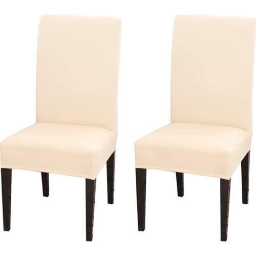 Solid Color Chair Cover Spandex Stretch Elastic Slipcovers Chair Covers For Dining Room Hotel Banquet Wedding Universal