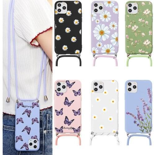 Necklace Crossbody Lanyard Cases For Samsung Galaxy A70 A41 A10 A12 A50 A51 A52 A82 A31 A32 A40 A42 A71 A72 Bumber Cover Fundas