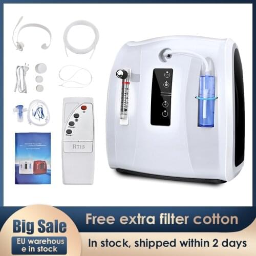 AUPORO Oxygen Concentrator 1-6L/min Adjustable Portable Oxygen Machine for Home Travel Use Air Purifiers Oxygene Concentrator