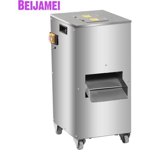 Beijamei New Arrival Commercial Meat Cutter 200KG/h Desktop Electric Pork Fish Beef Meat Slicer Mincer 1500W 1800W