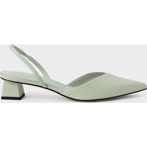 QUNSHENGRUI spring summer new Simple design slim V-mouth temperament thick sandals womens shoes