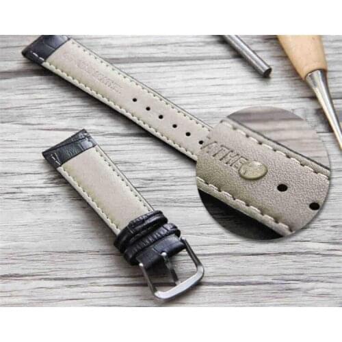 50PCS New arrival High Quality 12/14/16/18/20/22/24mm Fashion Luxury Leather watchband Watch Strap Wristwatch Bands Buckle belt