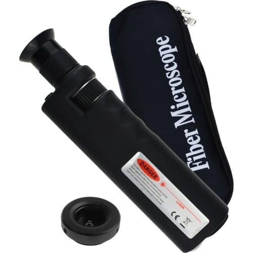 Handheld 400x Fiber Optical Inspection Microscope LED Coaxial illumination (CL) Built in IR Filter White LED w/ Non-Slip Rubber