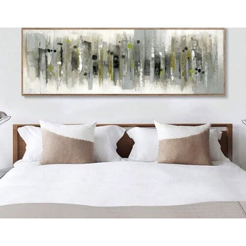 Modern Abstract Art Oil Painting on Canvas Posters and Prints Wall Art Navy Blue Abstract Picture for Living Room Decor No Frame