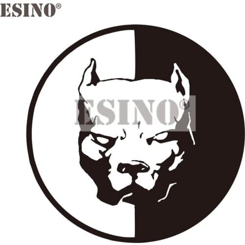 Car Styling Funny Pitbull Super Dog PVC 3D Carving Car Creative Decorative Auto Decal Cartoon Car Body Decal Pattern Vinyl