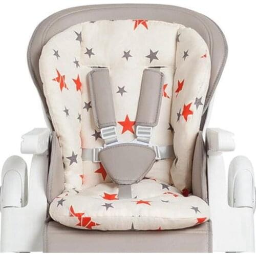 Cute Star Pattern Universal Baby Stroller High Chair Seat Cushion Cotton Mat Cart Mattress Mat Feeding Chair Pad Cover Protector
