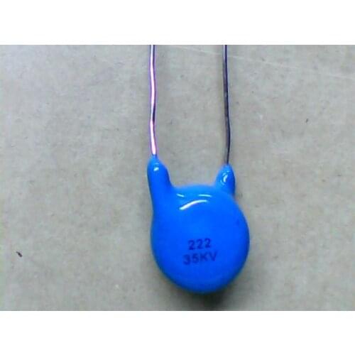 High Voltage Porcelain Dielectric Capacitor 35KV2200P Withstand Voltage, High Durability, Long Life and Long Pulse Circuit