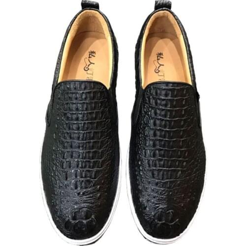 YL0081 Crocodile Quality Luxury Mens Casual Shoes Famous Brands High Quality New Style Fashionable Mens Shoes