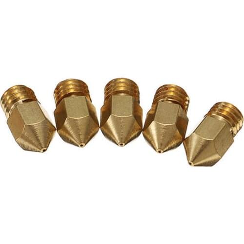 100pcs Original 0.4mm Copper M6 Thread Extruder Nozzle For Ender-3 CR-10 V2 CR-10S Pro Ender-5 CP-01 CREATITY 3D Printer parts