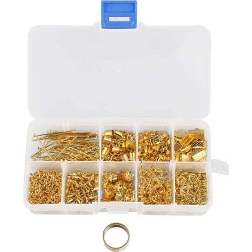 461PCS Jewelry Making Kits Necklace Chain Earring Hooks Head Pins Jump Rings Lobster clasp DIY Jewelry Findings Set Supplies