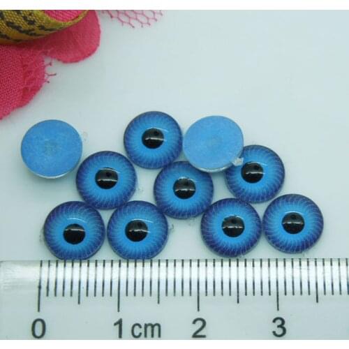 8mm Plastic Doll Eyes iris Blue Eyes For Bear Doll Animal Puppet Making 100pcs/lot AL024