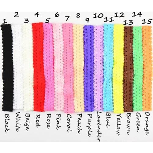 Free shipping , 1000 pcs/lot , Wholesale Lace Elastic Headband, 3/4" wide Interchangeable Lace Headbands