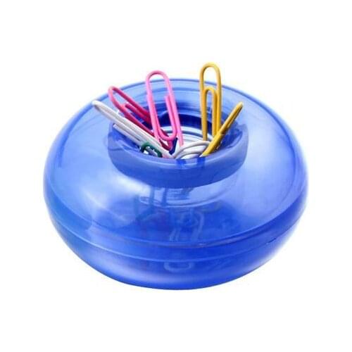 Paper clips Seat Paper clip dispenser Circular Magnetic Ring Office Supplies Paper Clip Holder Office Supply Paperclip Holder