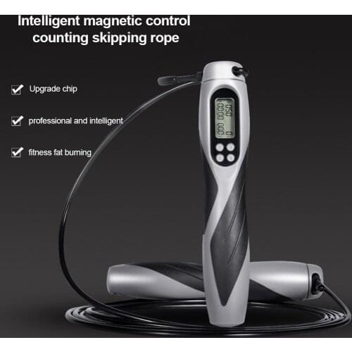 Electric Counting Skipping Rope For Adults Kids Indoor Fitness Equipment LED Displayed Jump Rope With Anti-slip Handles Dropship