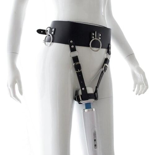 Erotic Sextoys Forced Orgasm Belt Female Chastity Magic Wand Holder bdsm Bondage Harness Strapon Sex Toys for Woman Adult Games