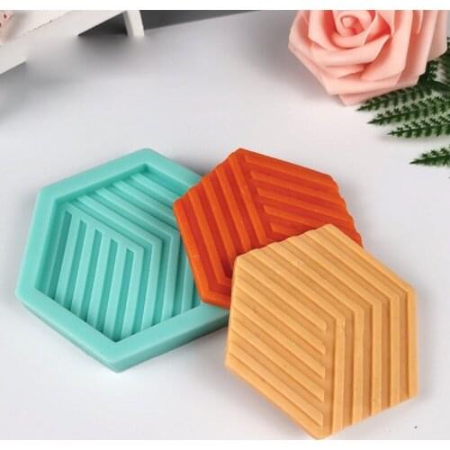 DIY Round Coaster Silicone Molds for Resin Tea Mat Coaster Molds for Resin Casting Mold Diameter 11cm/9cm Colors Random