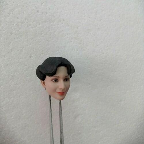 New Arrival GLF 1/6 Female Head Carved Pale Skin Short Hair Head Sculpt For 12'' Inch Female Doll