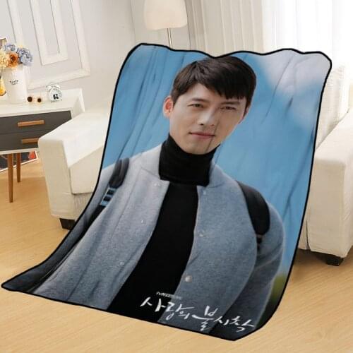 New Arrival Hyun Bin Blankets Printing Soft Blanket Throw On Home/Sofa/Bedding Portable Adult Travel Cover Blanket