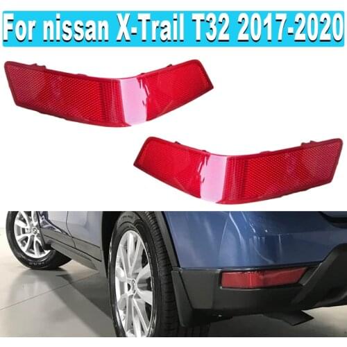 Car Rear Bumper Light Reflector Rear Bumper Fake Light Rear Fog Light For Nissan X-Trail T32 2017-2020 Tail Light Reflection