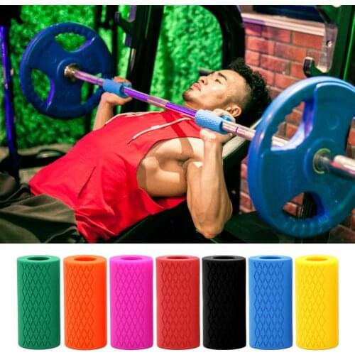 Silicone Great Thick Bar Fat Dumbbell Grips Small Size Weight Bar Grip Long Lasting for Fitness Training