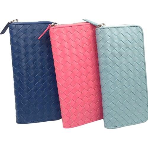 Women Wallet Female Deluxe Genuine Leather Long Design Wallet Cowhide Notecase Girl Burse Coin Purse Billfold Holder Mobile Case