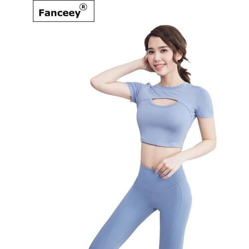 Fanceey sports bra and leggings set 2pcs yoga set women gym clothing for women seamless gym set women fitness workout clothes