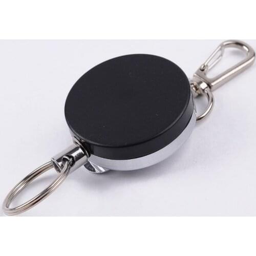 1 Pcs Easy Pull Buckle 4 High Resilient Telescopic Rope Key Ring Anti Lose Anti-theft Stretch Keychain Outdoor Multi-tool