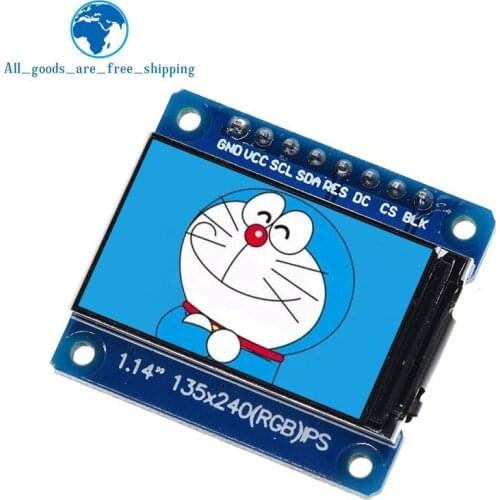 1pcs New IPS 1.14 inch 3.3V 8PIN SPI HD Full Color TFT Display Screen ST7789 Drive IC 135*240
