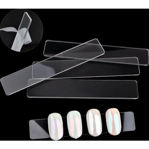 10pcs/set Acrylic Nail Art Tips Display Holder Board Clear Bar Chart False Stick Practice UV Gel Polish DIY Salon Manicure Tools