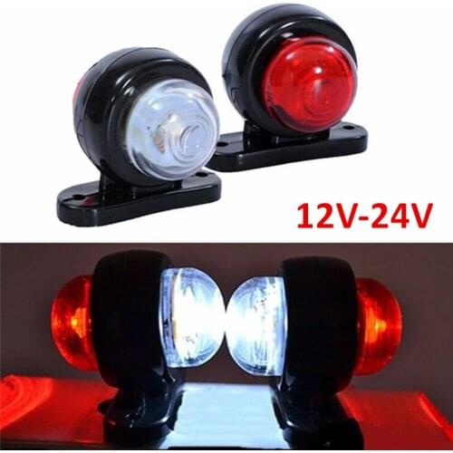 2PCS LED Side Marker 24v LED Truck Lights Trailer Lamp Outline Marker LED Truck Light Van Trailer Side Marker Light 12V