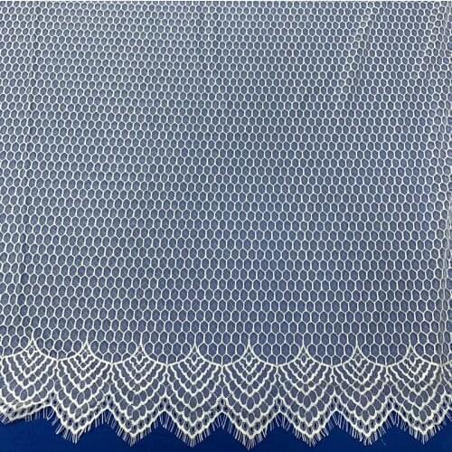 GLace 3M/Lot 1.5M wide Off white eyelash lace fabric diy craft supplies wedding dress clothing lace material TX494