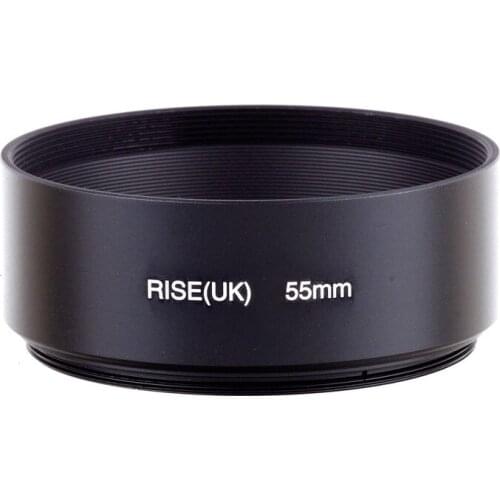 55mm Professional Standard Metal Lens Hood for Canon Nikon Sony Leica Olympus Pentax