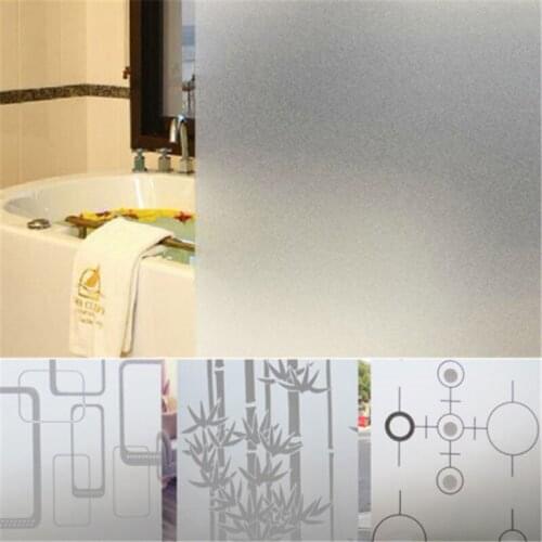 78.74 x 17.72 inch PVC Waterproof Window Stickers Home Decor Door Wall Privacy Film Room Bathroom Home Glass Sticker Frosted