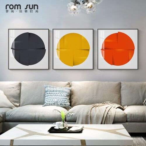 Abstract circle colour dots Canvas Painting Posters and Print Modern design Wall Art Pictures For Living Room Bedroom home deco