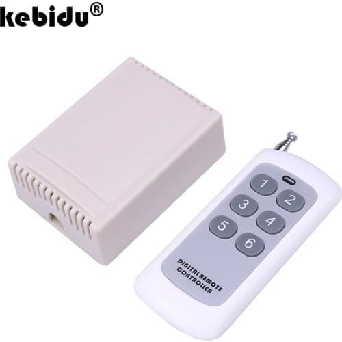 Remote Control 433 Mhz Wireless Switch DC 12V 6CH Relay Receiver Module RF Transmitter For Electronic Lock Control Diy